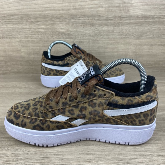 Reebok Club C Leopard Women's White Shoes - Picture 5 of 7